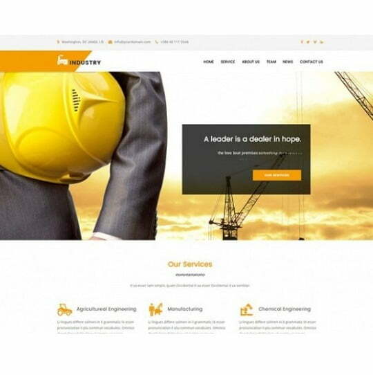 Industrial – HTML Template Industrial – HTML Template
